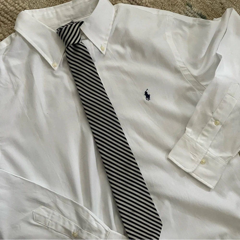 NWOT Ralph Lauren men’s white cotton button down shirt size 16 1/2 34/35. - Picture 5 of 7